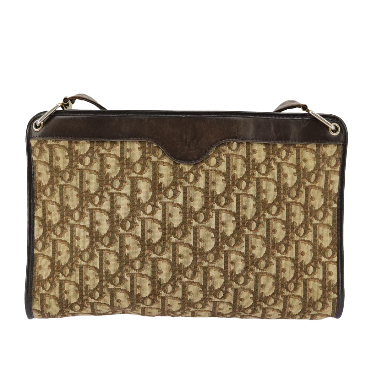 Dior 30 Montaigne Beige Canvas Shoulder Bag (Pre-Owned)