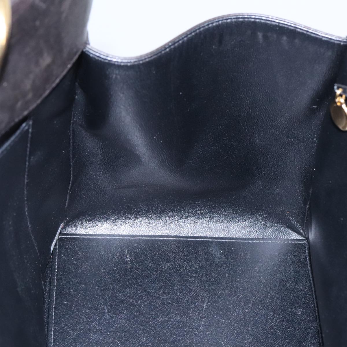 Chanel Shopping Black Leather Handbag (Pre-Owned)