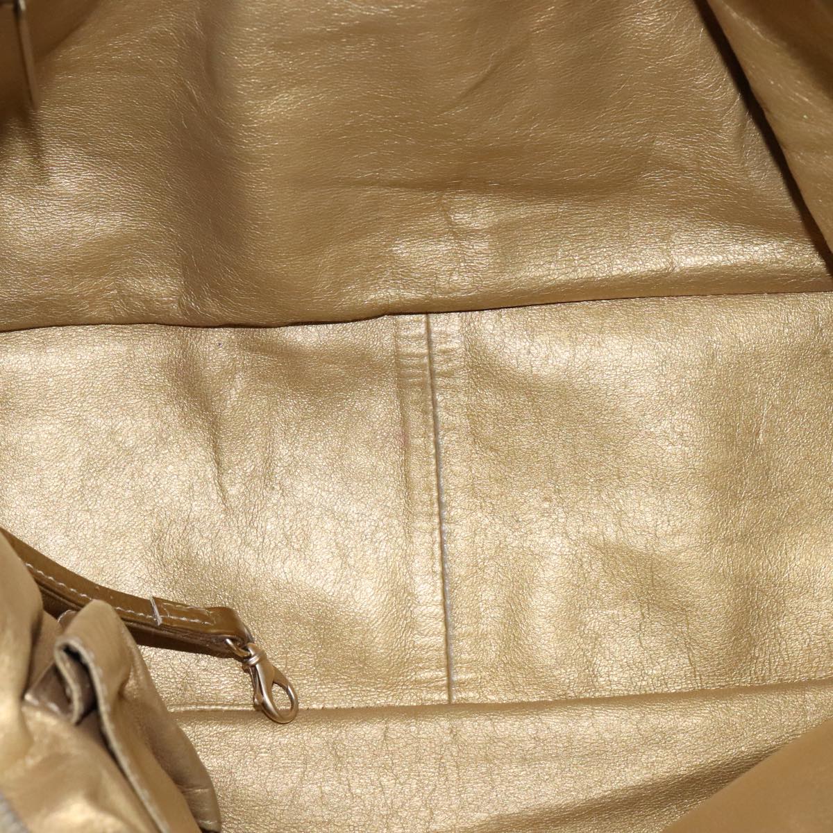 Chanel Coco Cabas Gold Patent Leather Tote Bag (Pre-Owned)