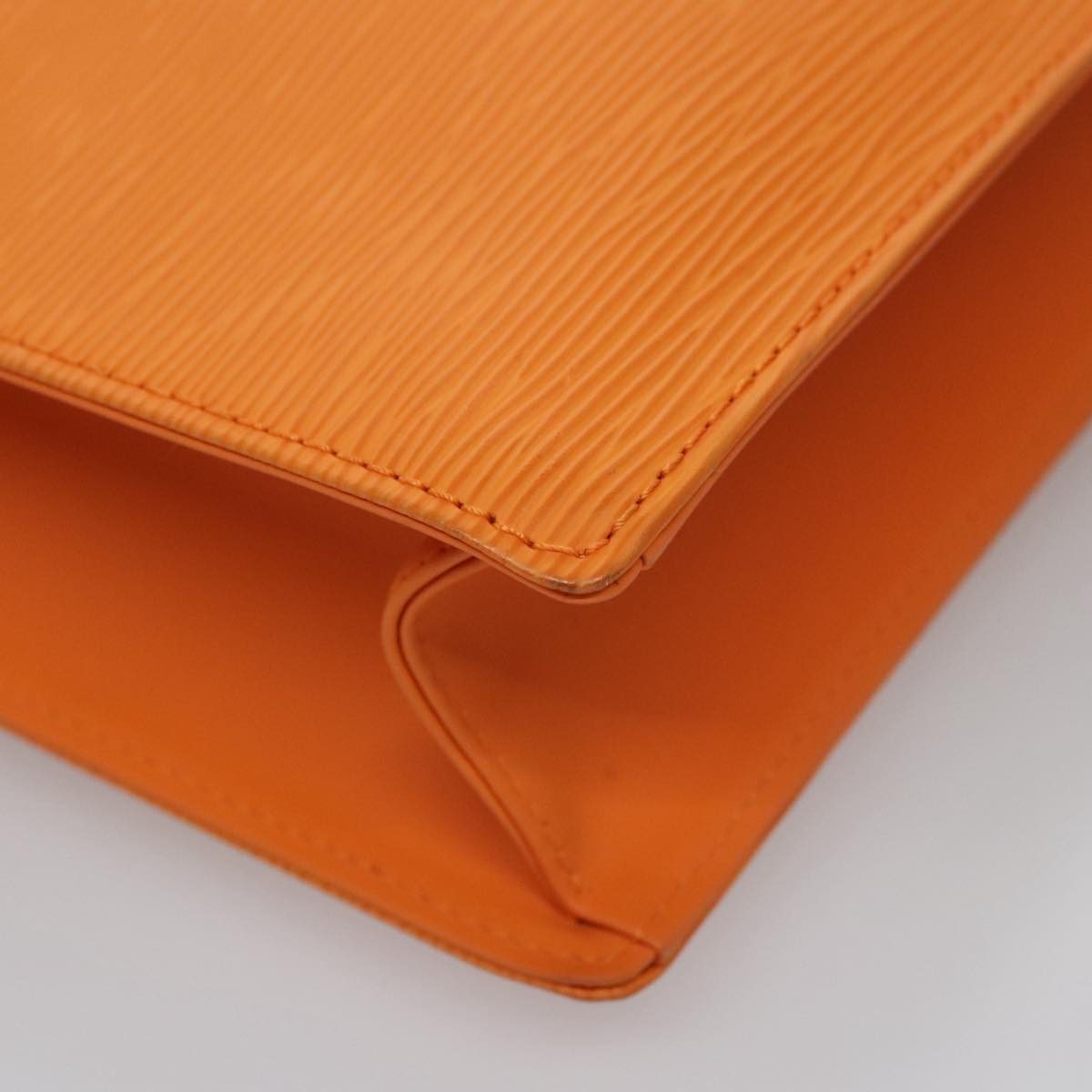 Louis Vuitton Sac Plat Orange Leather Tote Bag (Pre-Owned)