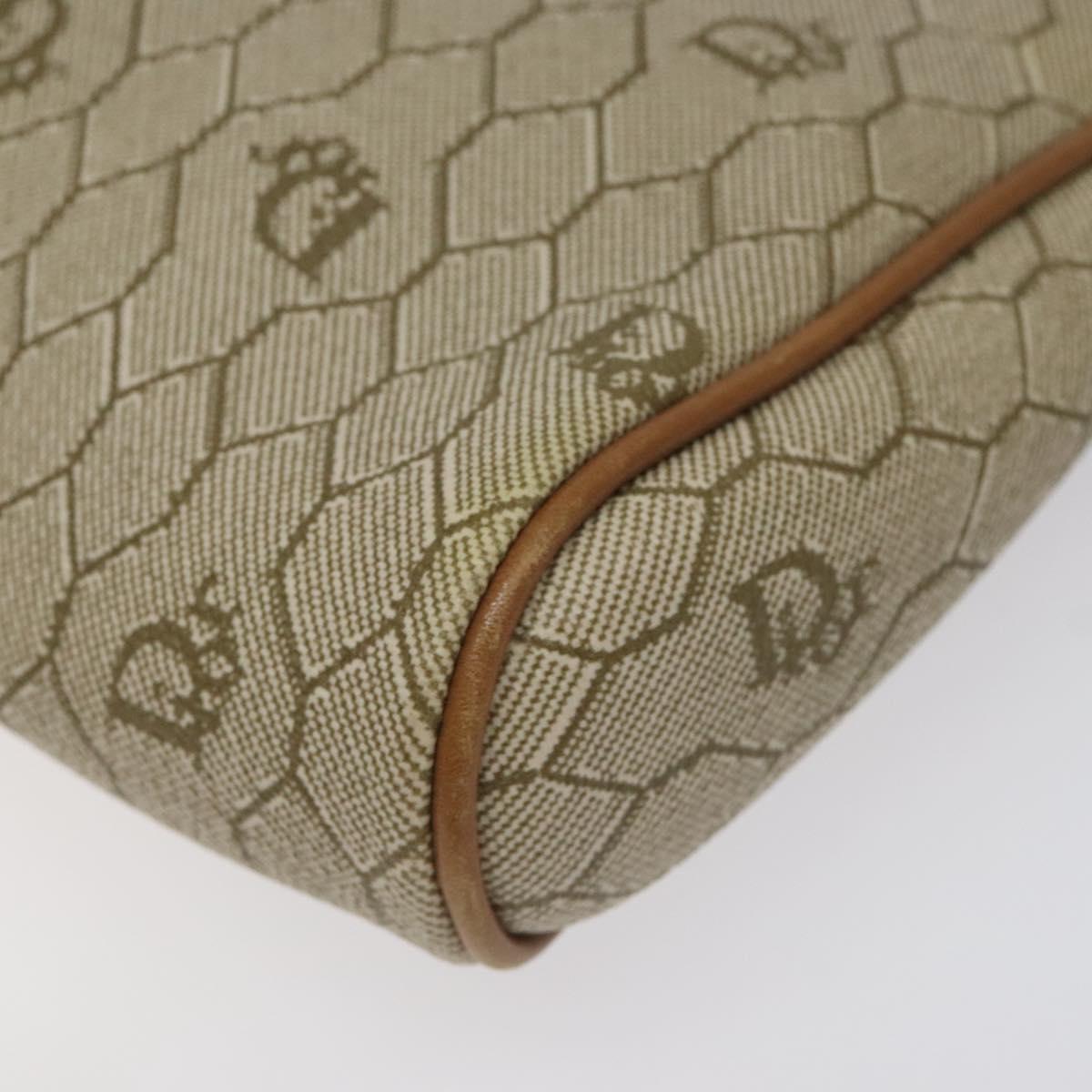 Dior Honeycomb Beige Leather Clutch Bag (Pre-Owned)