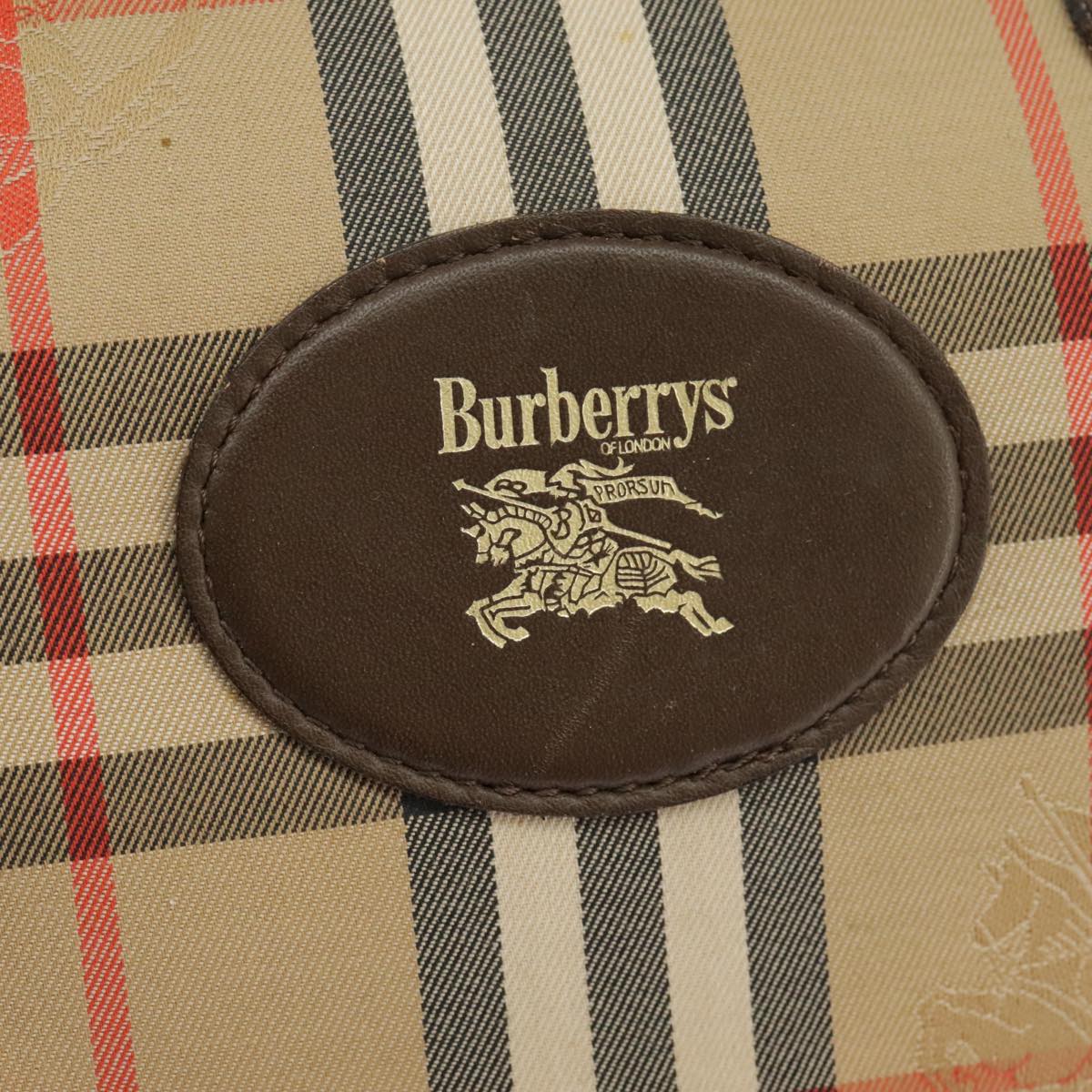 Burberry Nova Check Beige Canvas Travel Bag (Pre-Owned)