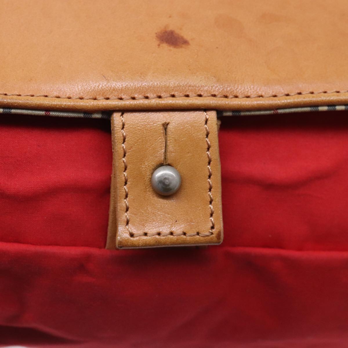 Burberry Red Synthetic Shoulder Bag (Pre-Owned)