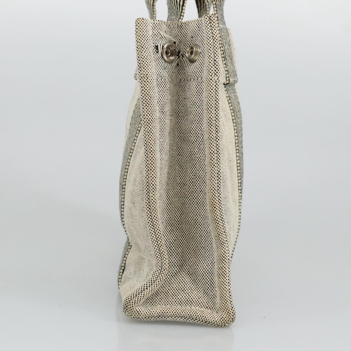 Hermès Fourre Tout Grey Canvas Tote Bag (Pre-Owned)
