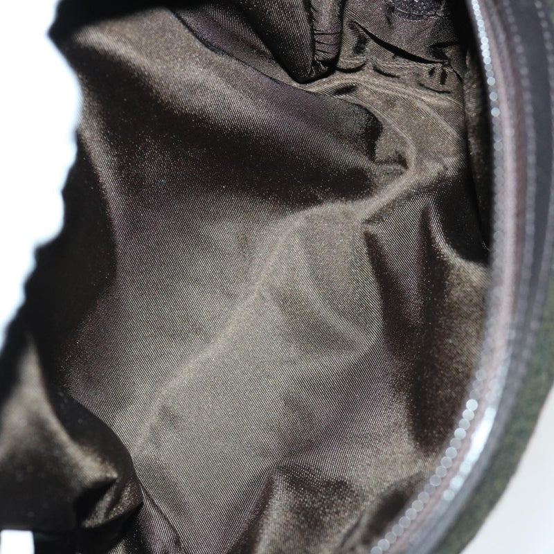 Prada Khaki Wool Clutch Bag (Pre-Owned)
