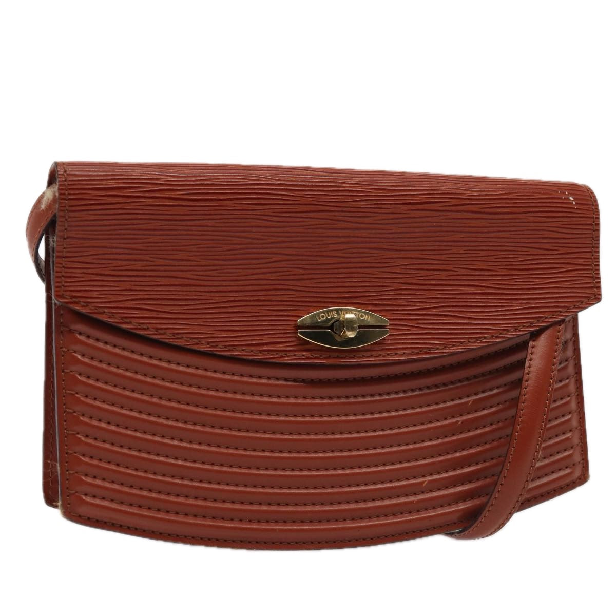 Louis Vuitton Presbourg Brown Leather Shoulder Bag (Pre-Owned)