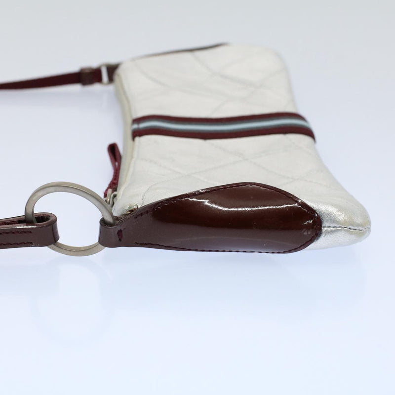 Prada Silver Leather Shoulder Bag (Pre-Owned)