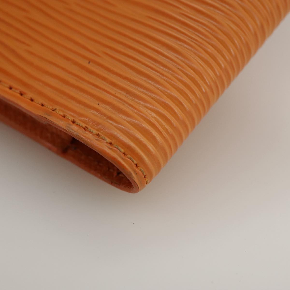 Louis Vuitton Agenda Cover Orange Leather Wallet  (Pre-Owned)
