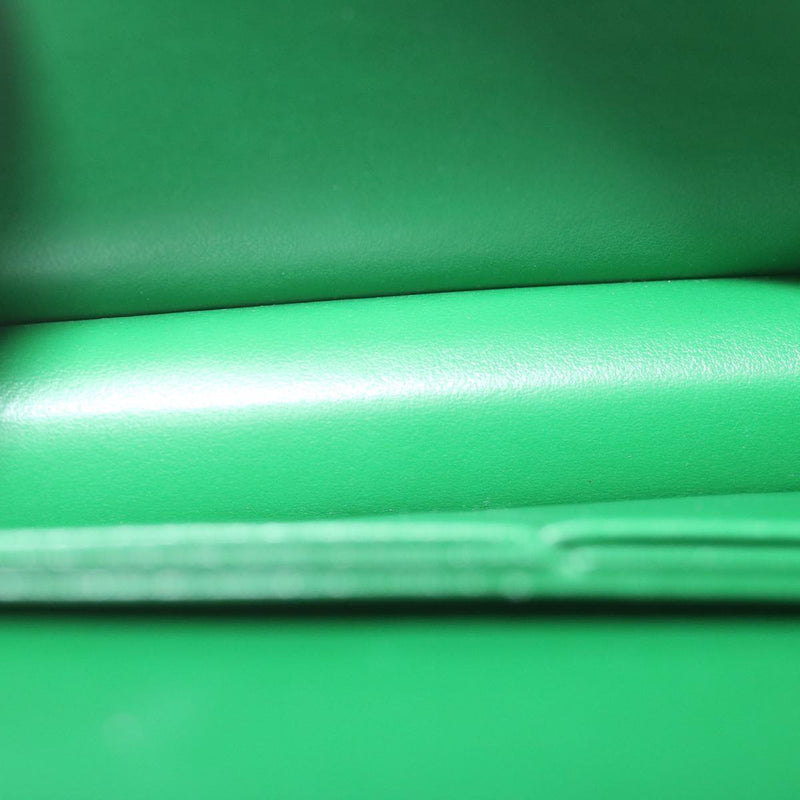 Prada Vitello Move Keychain Green Leather Shoulder Bag (Pre-Owned)
