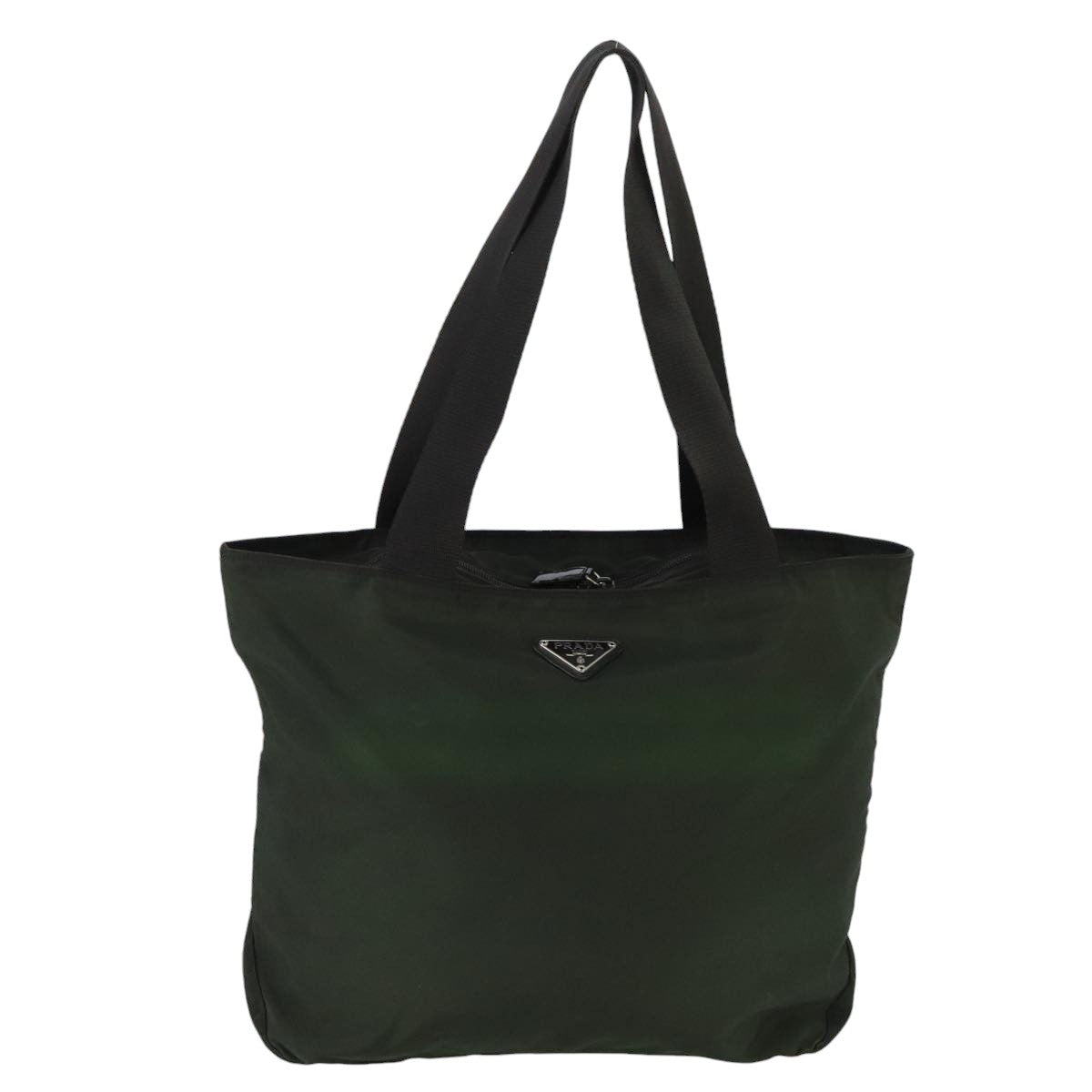 Prada Re-Nylon Khaki Synthetic Tote Bag (Pre-Owned)