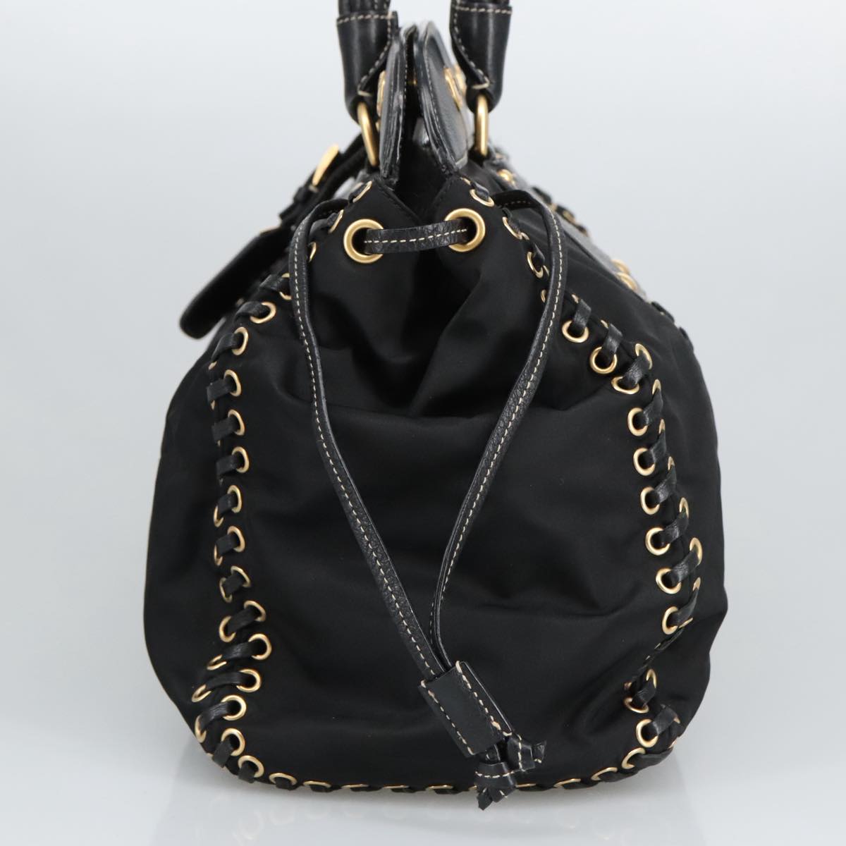 Prada Black Synthetic Handbag (Pre-Owned)