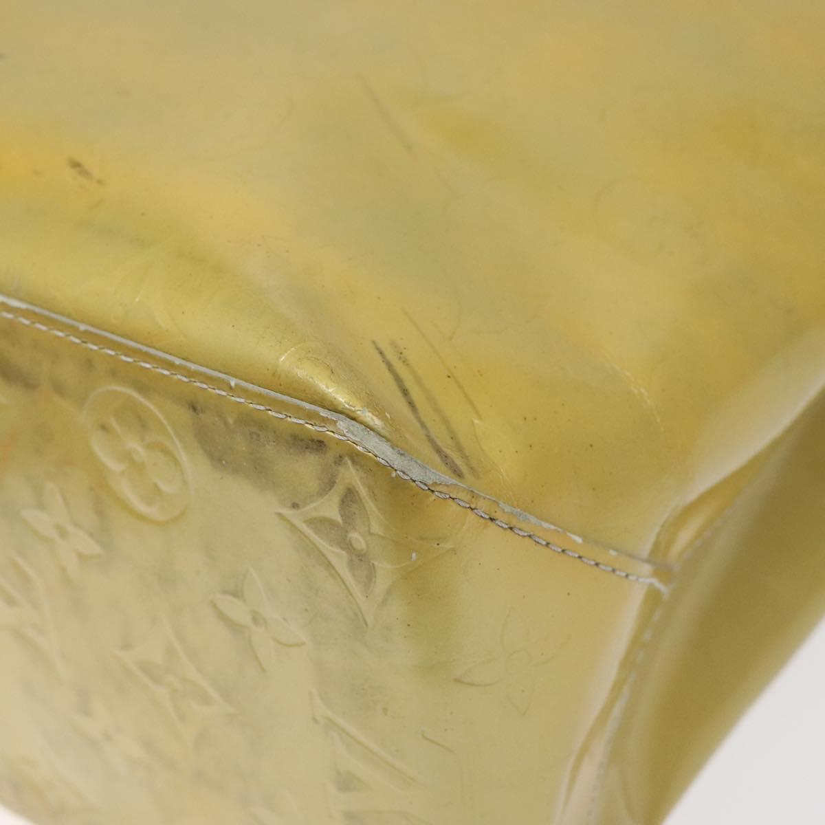 Louis Vuitton Reade Yellow Patent Leather Handbag (Pre-Owned)