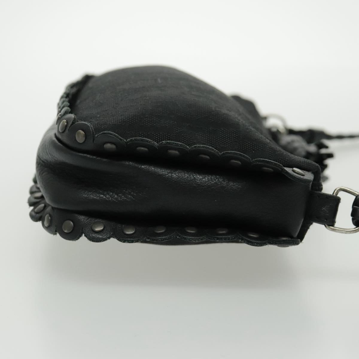 Dior Trotter Black Canvas Shoulder Bag (Pre-Owned)