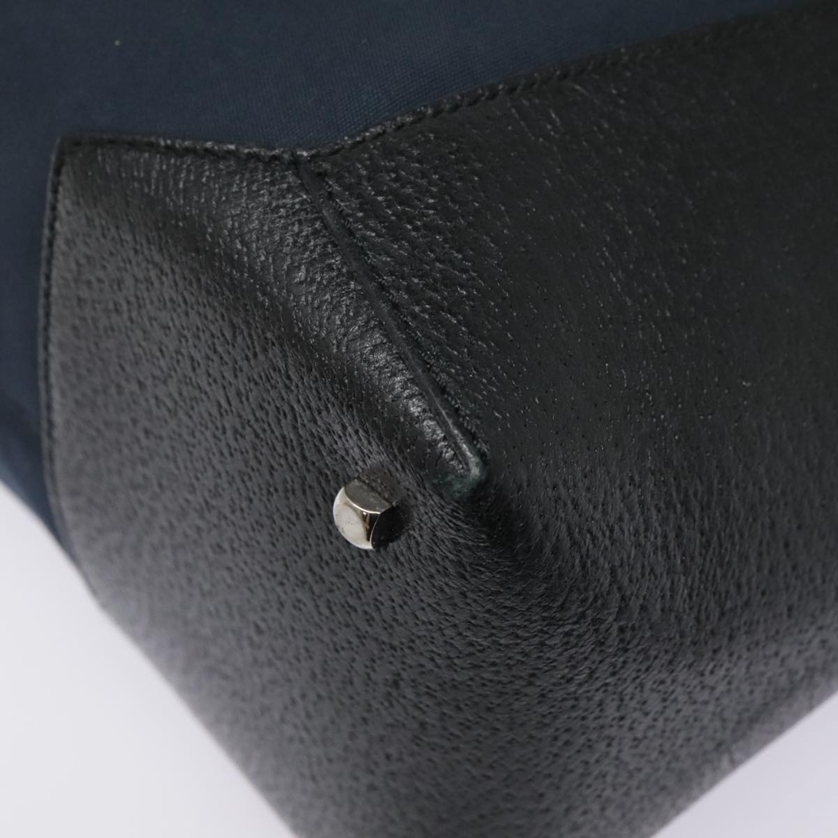 Salvatore Ferragamo Navy Canvas Tote Bag (Pre-Owned)