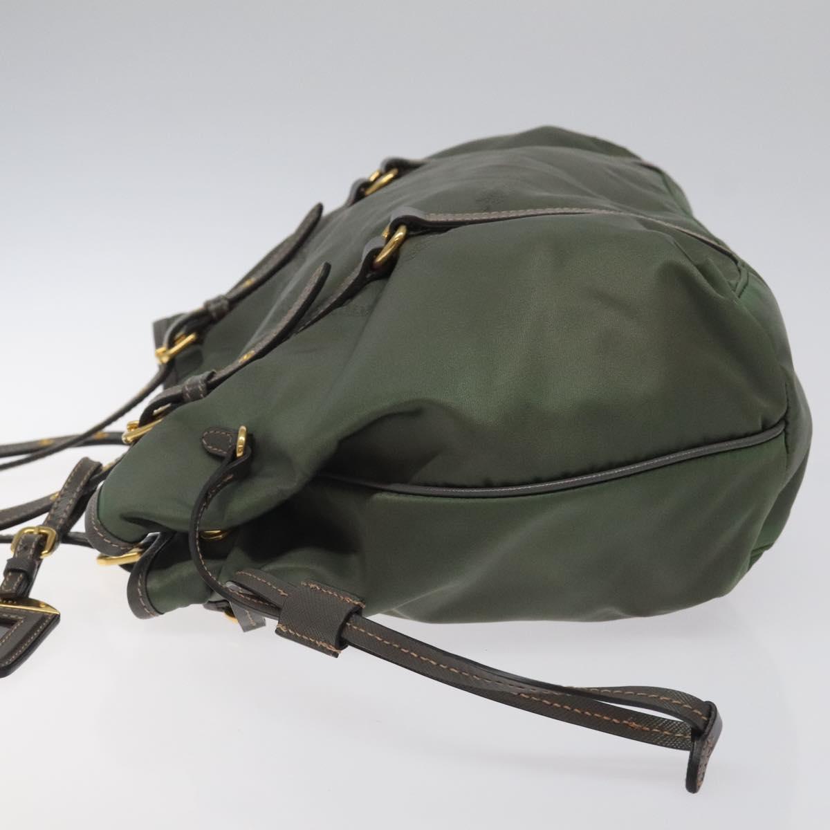 Prada Tessuto Khaki Nylon Tote Bag (Pre-Owned)