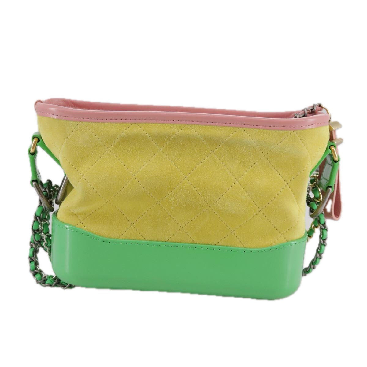 Chanel Gabrielle Yellow Suede Shoulder Bag (Pre-Owned)