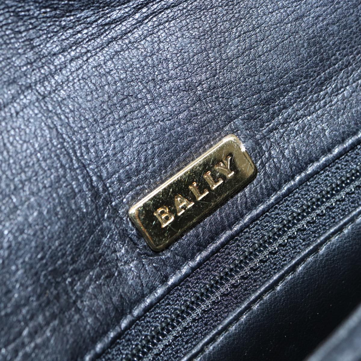 Bally Black Leather Shoulder Bag (Pre-Owned)