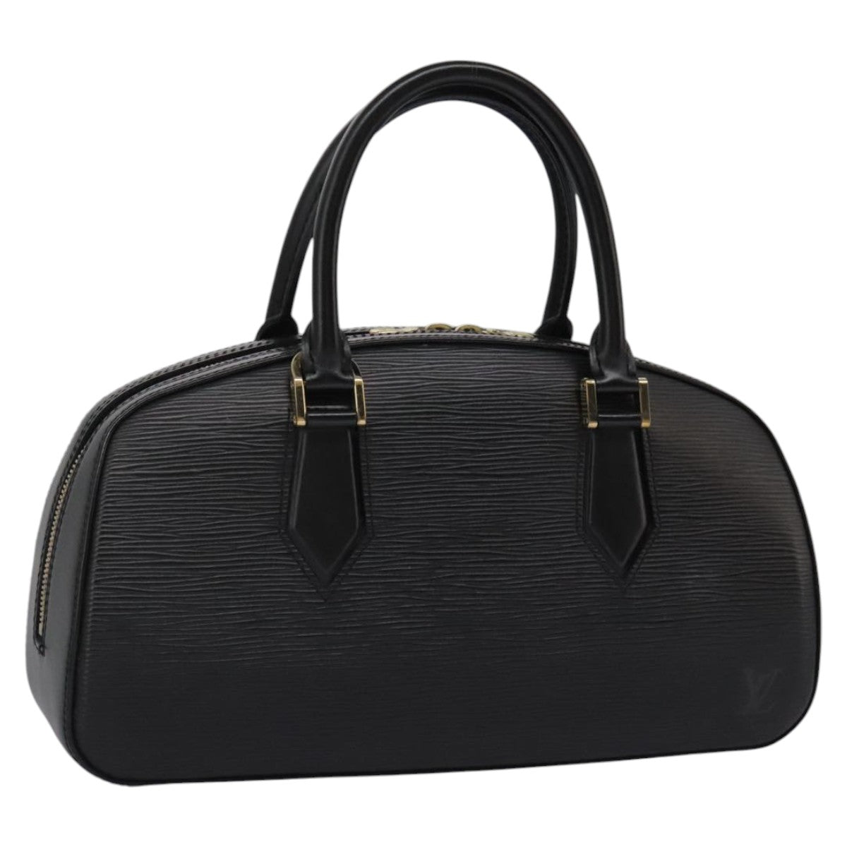 Louis Vuitton Jasmine Black Leather Handbag (Pre-Owned)