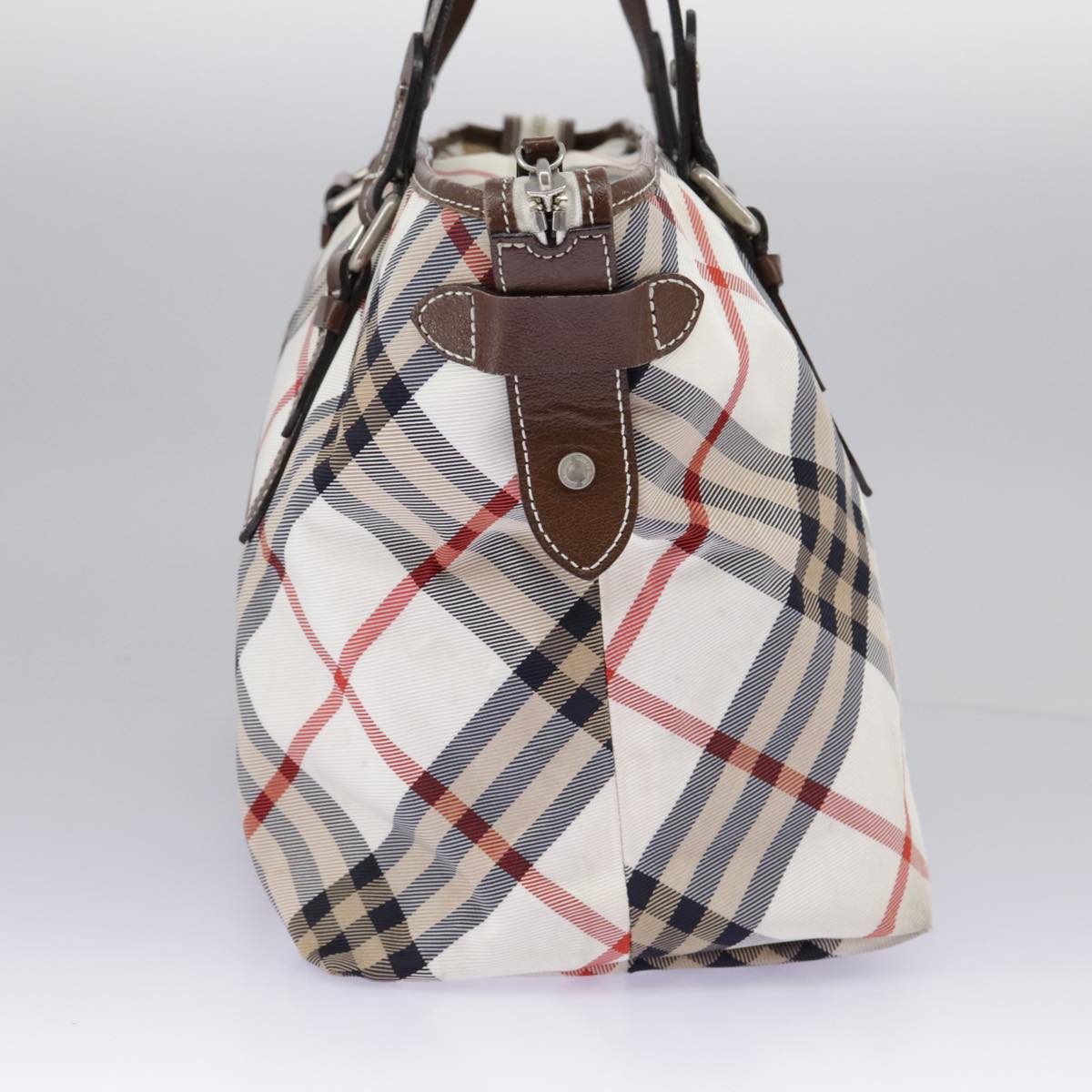 Burberry Nova Check Beige Synthetic Tote Bag (Pre-Owned)