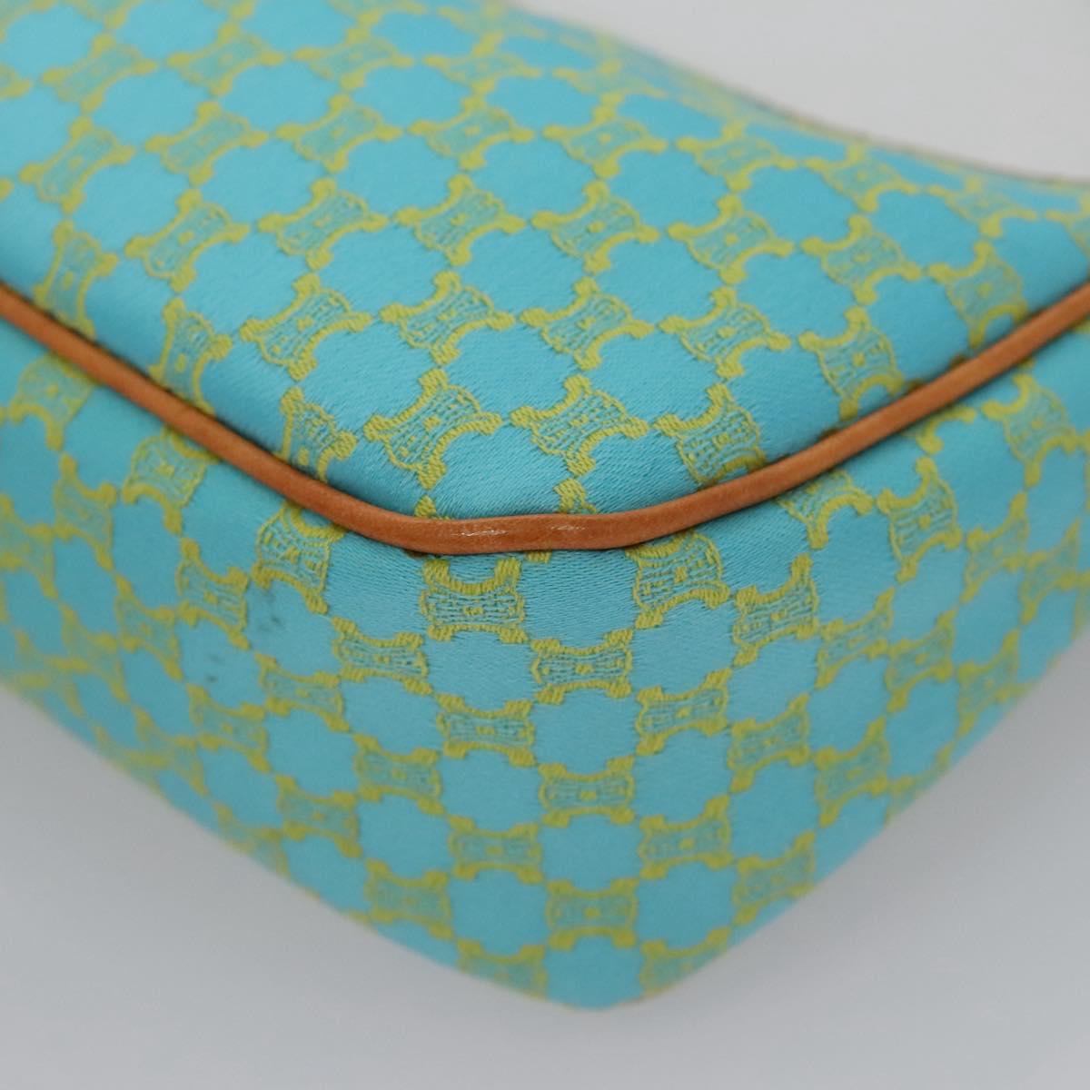Céline Macadam Blue Canvas Clutch Bag (Pre-Owned)