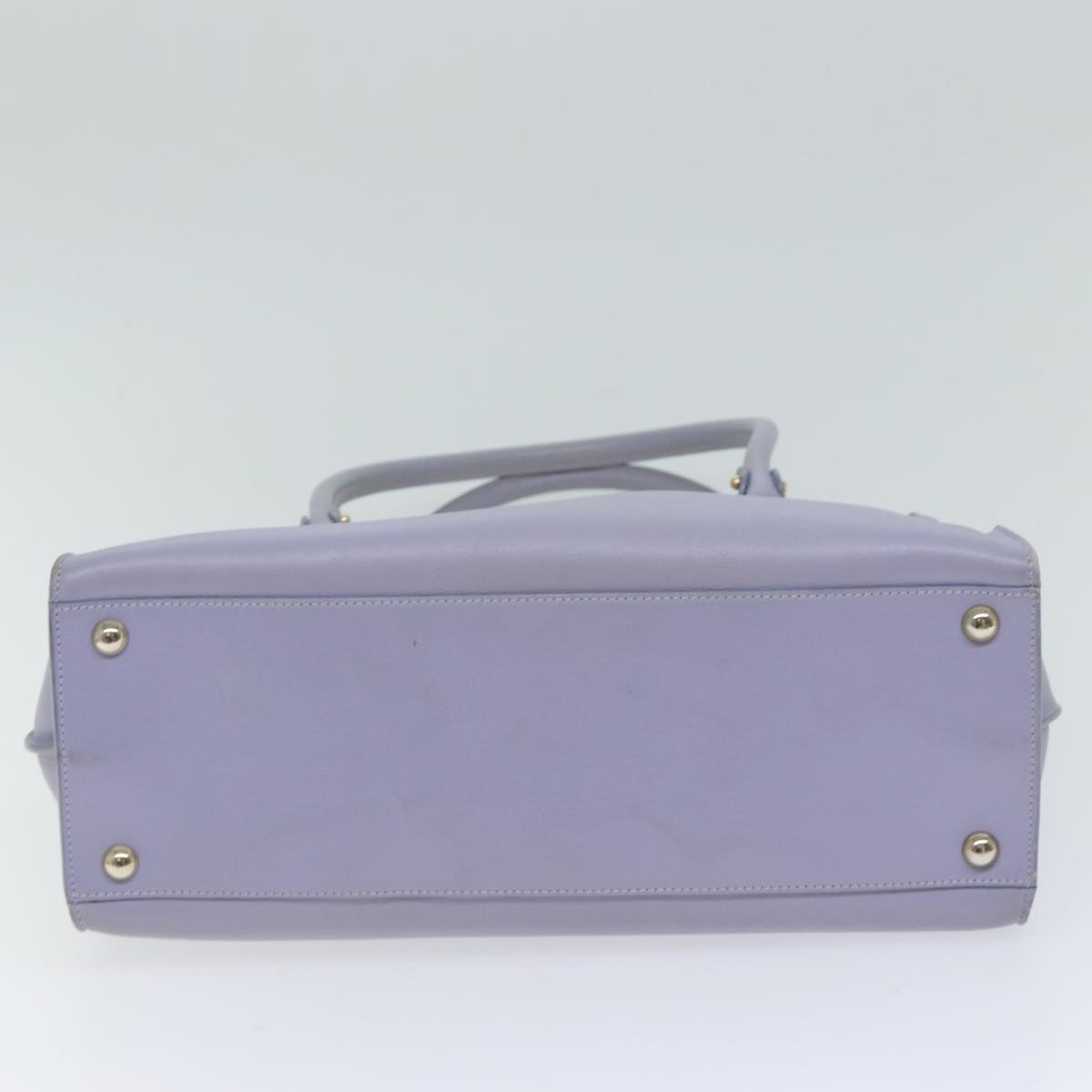Salvatore Ferragamo Purple Leather Shopper Bag (Pre-Owned)