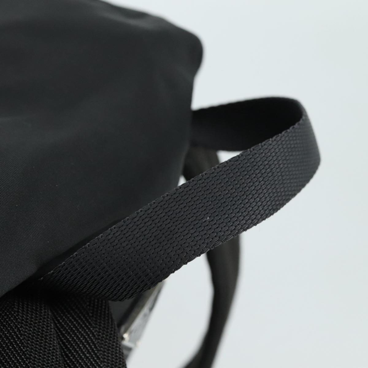 Prada Re-Nylon Black Synthetic Backpack Bag (Pre-Owned)