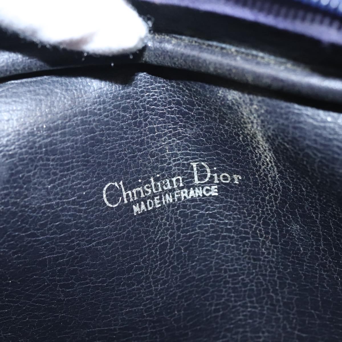 Dior Logo Black Leather Shoulder Bag (Pre-Owned)