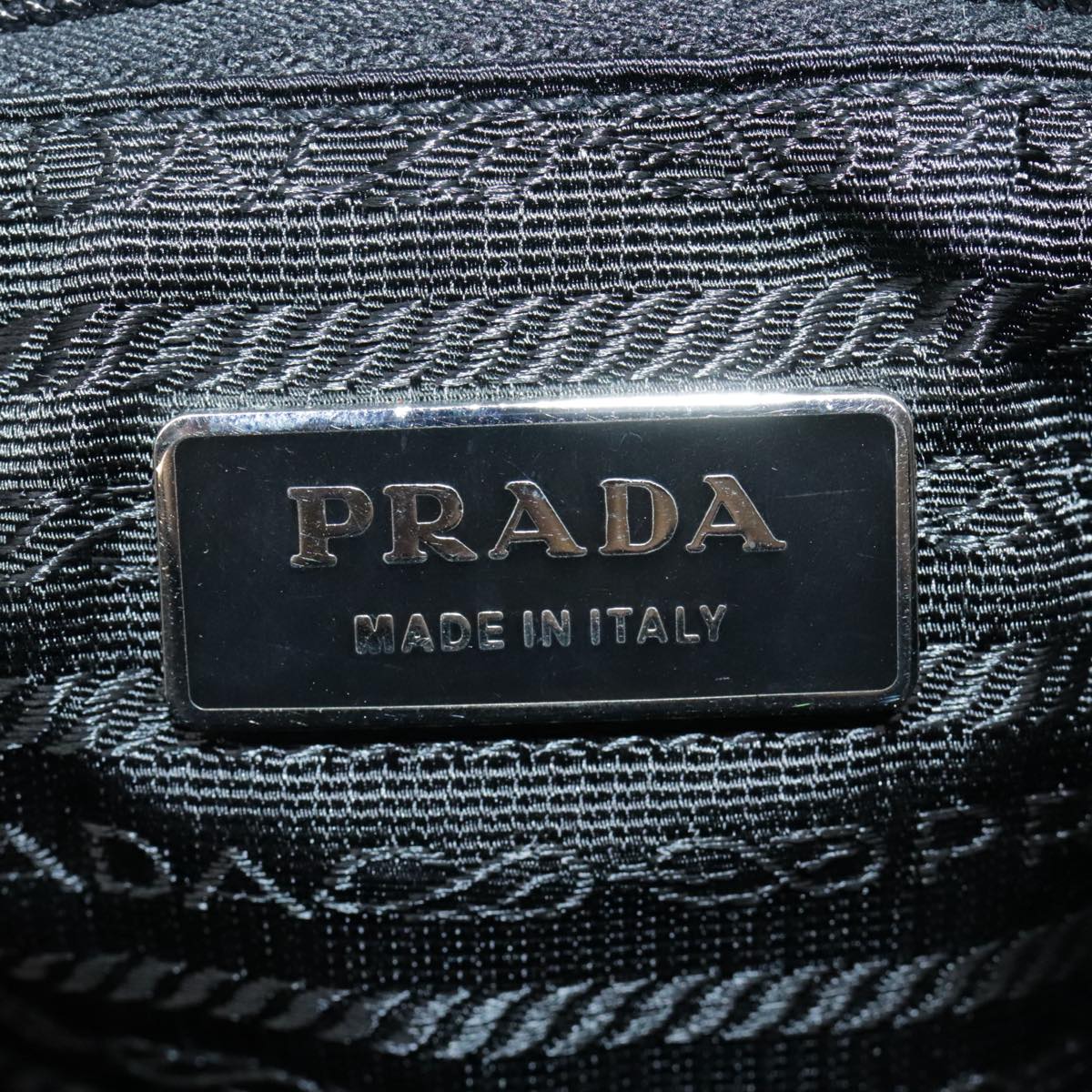 Prada Re-Nylon Black Synthetic Shoulder Bag (Pre-Owned)