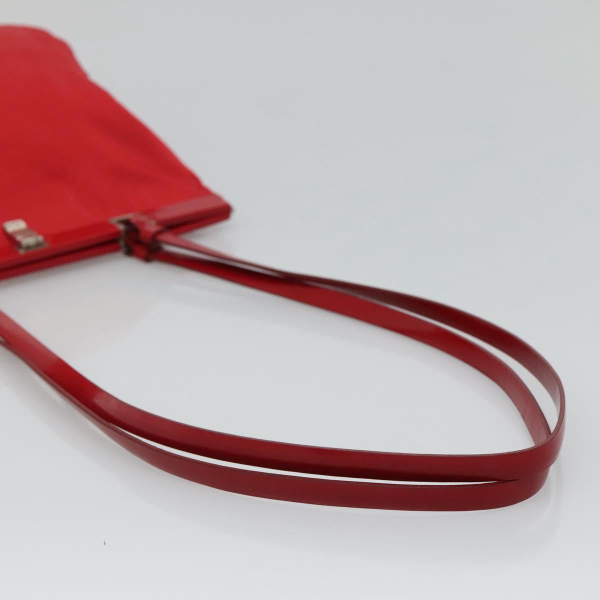 Prada Red Synthetic Shoulder Bag (Pre-Owned)