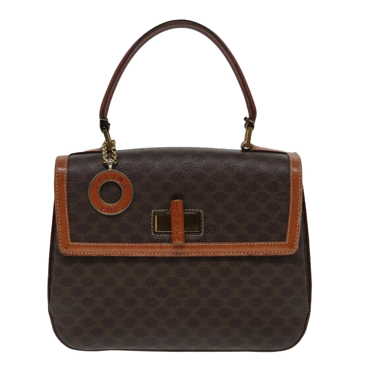 Céline Brown Canvas Handbag (Pre-Owned)