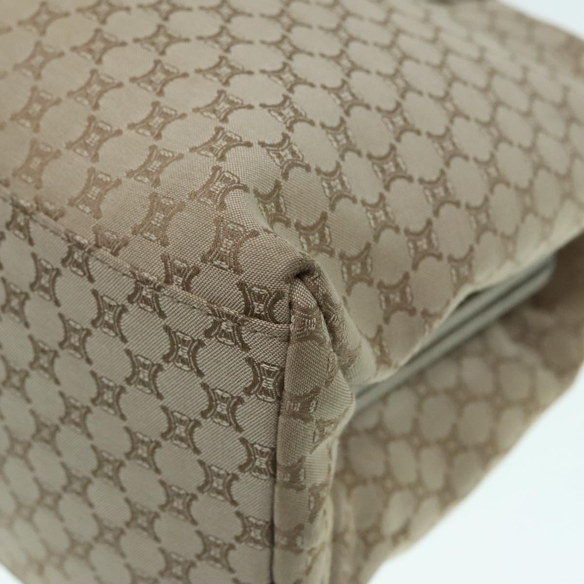 Céline Macadam Beige Canvas Shoulder Bag (Pre-Owned)