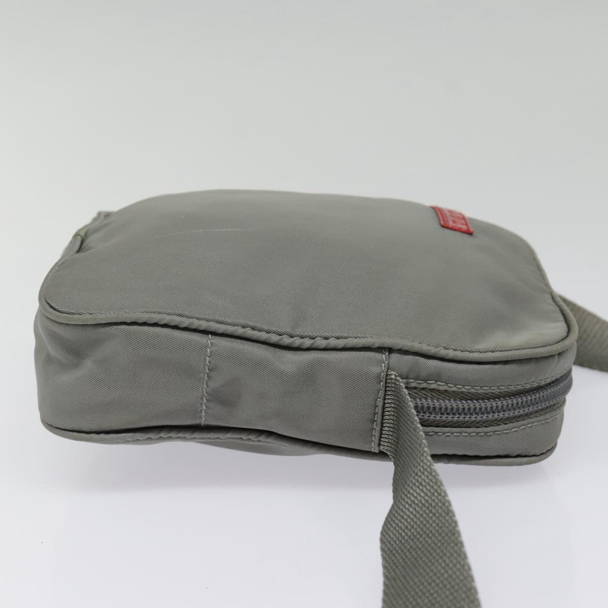 Prada Sports Grey Synthetic Shoulder Bag (Pre-Owned)