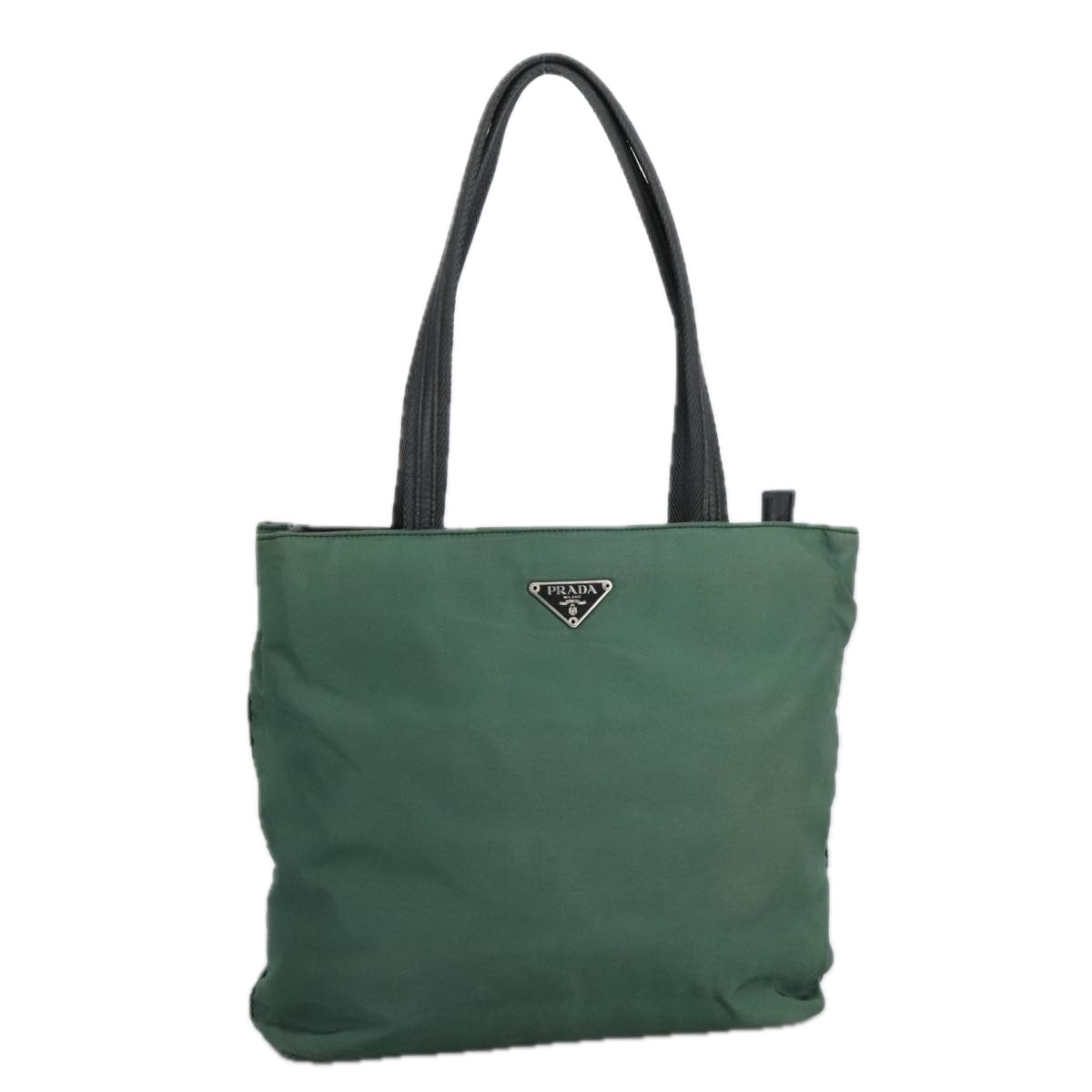 Prada Tessuto Khaki Synthetic Tote Bag (Pre-Owned)