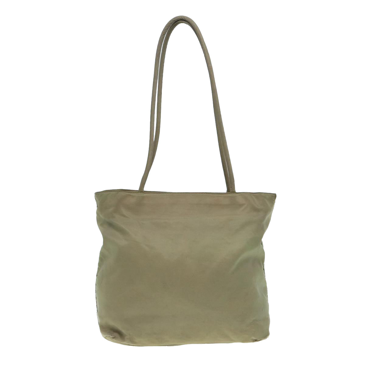 Prada Tessuto Beige Synthetic Tote Bag (Pre-Owned)