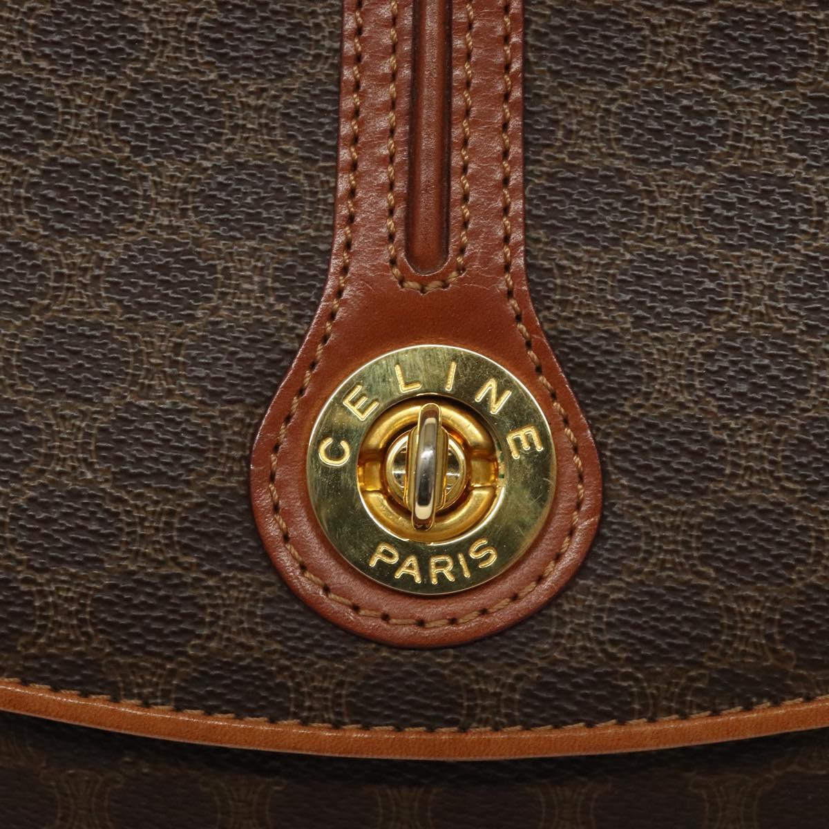 Céline Macadam Brown Canvas Shoulder Bag (Pre-Owned)