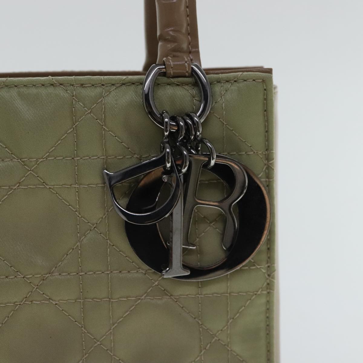 Dior Vintage Beige Synthetic Shoulder Bag (Pre-Owned)
