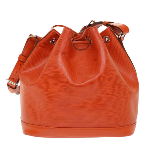 Louis Vuitton Petit Noé Orange Leather Shoulder Bag (Pre-Owned)