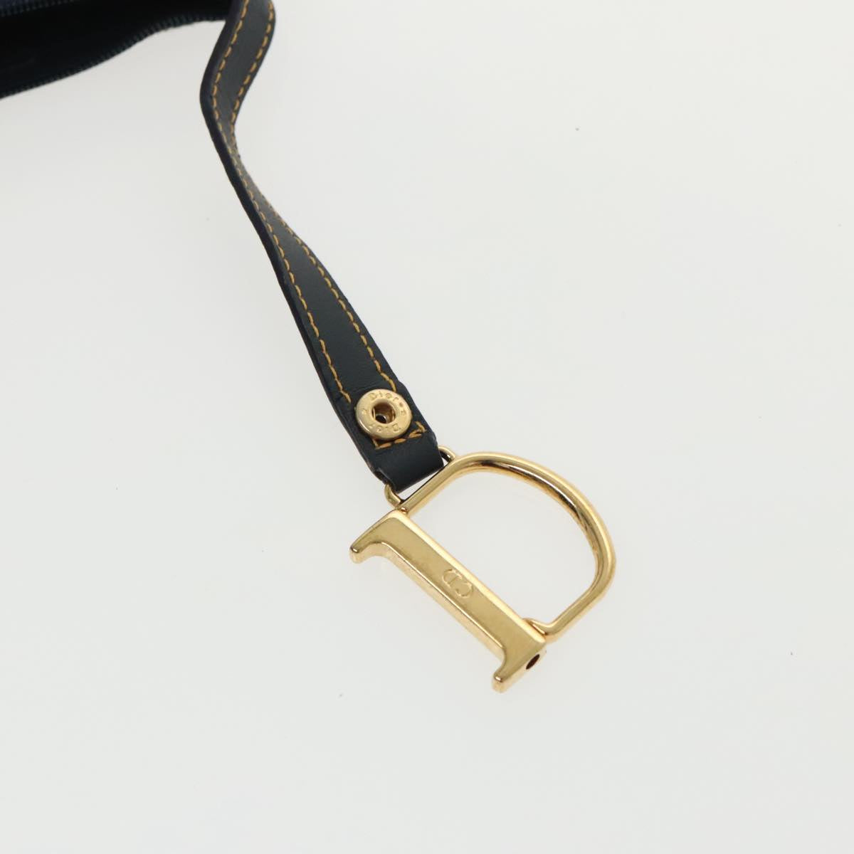 Dior Saddle Navy Canvas Clutch Bag (Pre-Owned)