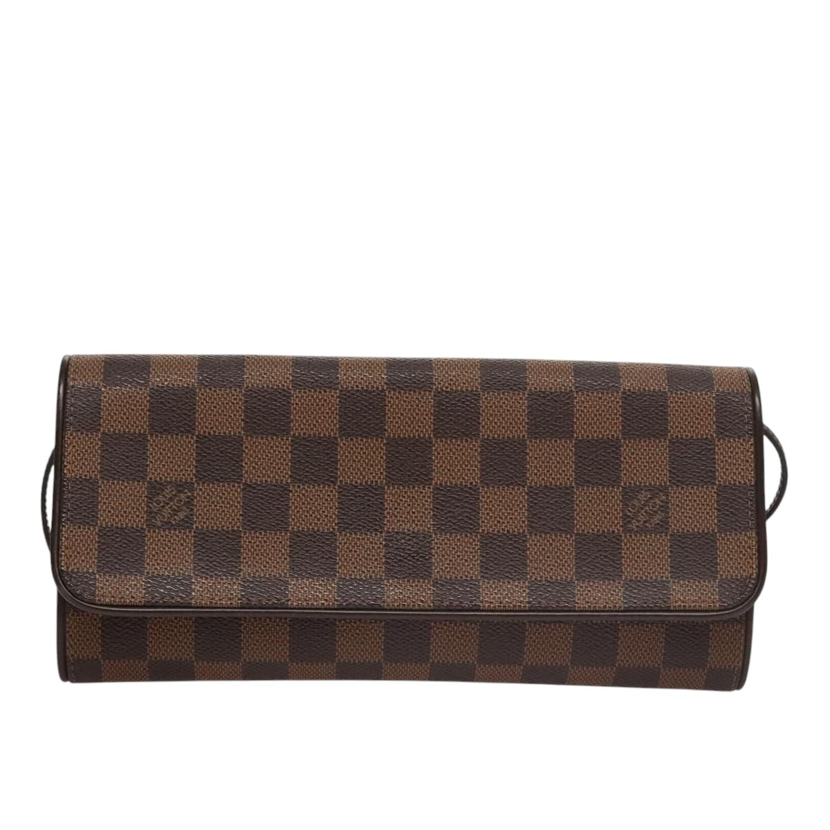 Louis Vuitton Twin Brown Canvas Shoulder Bag (Pre-Owned)