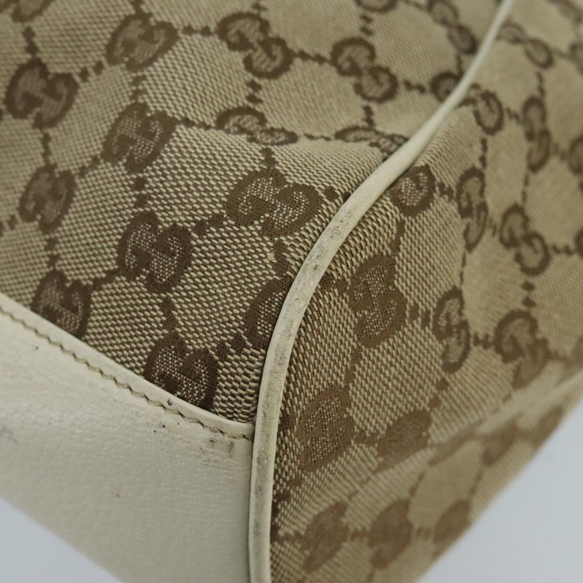 Gucci Beige Canvas Tote Bag (Pre-Owned)