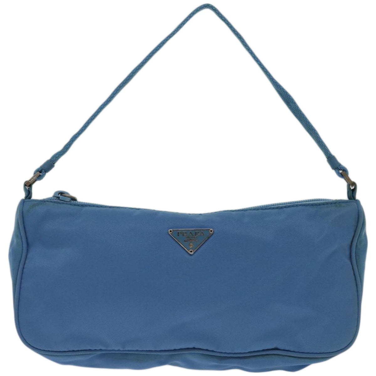 Prada Tessuto Blue Synthetic Shoulder Bag (Pre-Owned)