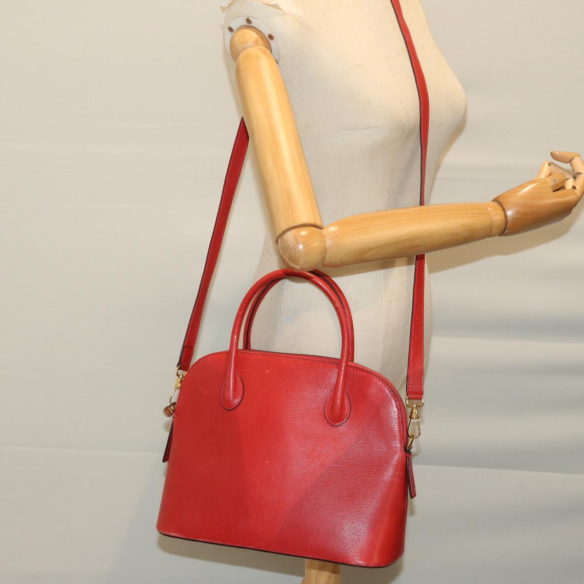 Céline Red Leather Handbag (Pre-Owned)