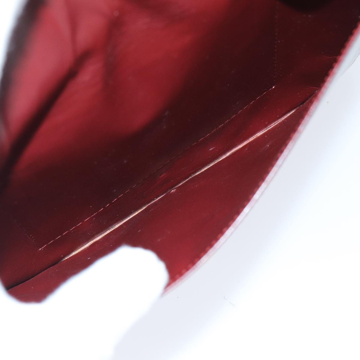 Cartier Must De Cartier Burgundy Leather Clutch Bag (Pre-Owned)