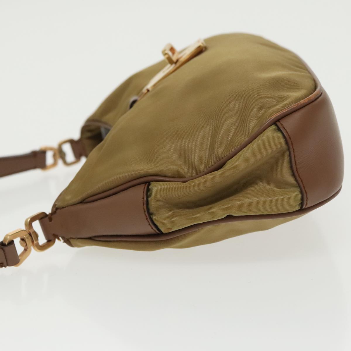 Prada Tessuto Beige Synthetic Handbag (Pre-Owned)