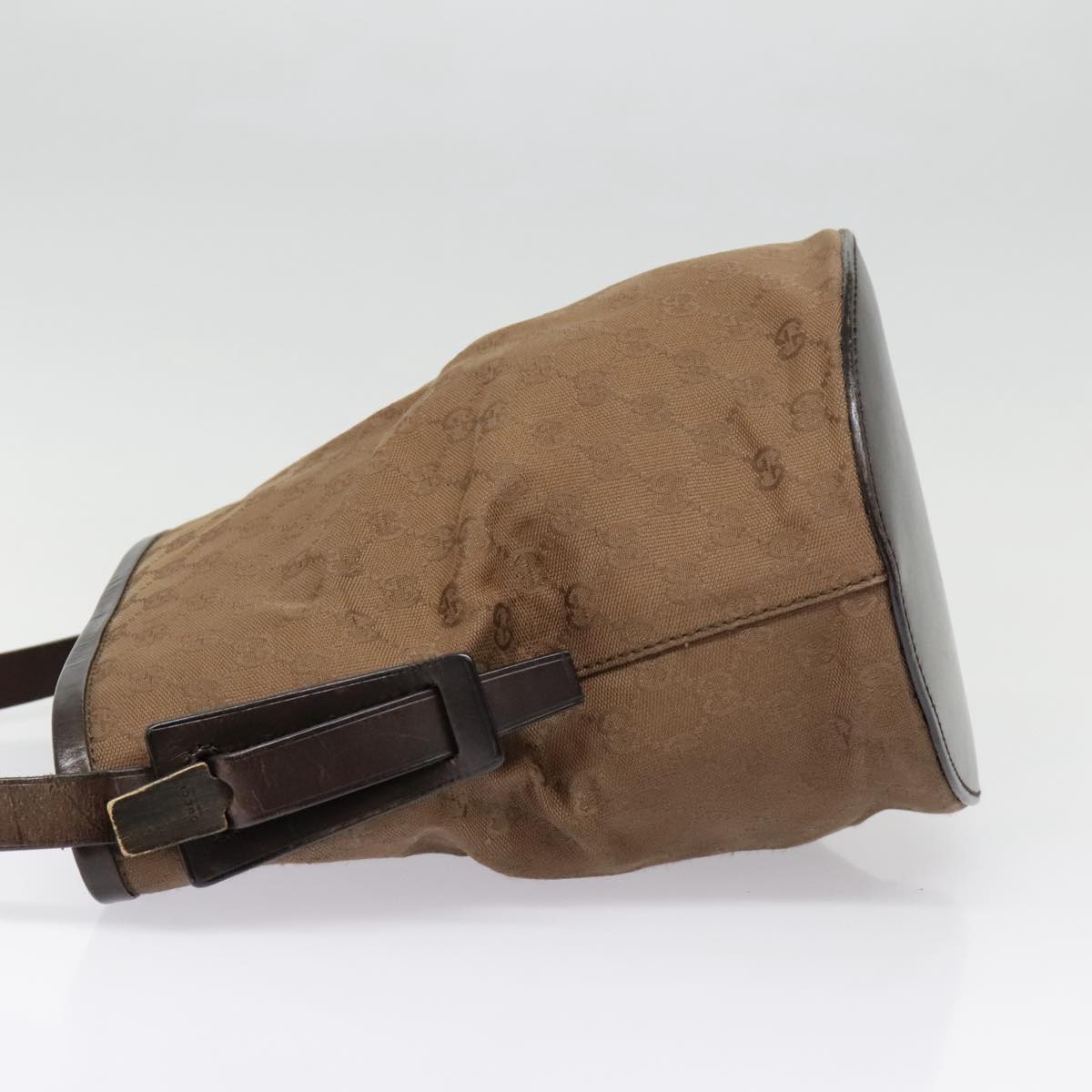 Gucci Brown Canvas Shoulder Bag (Pre-Owned)