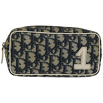 Dior Trotter Navy Canvas Clutch Bag (Pre-Owned)