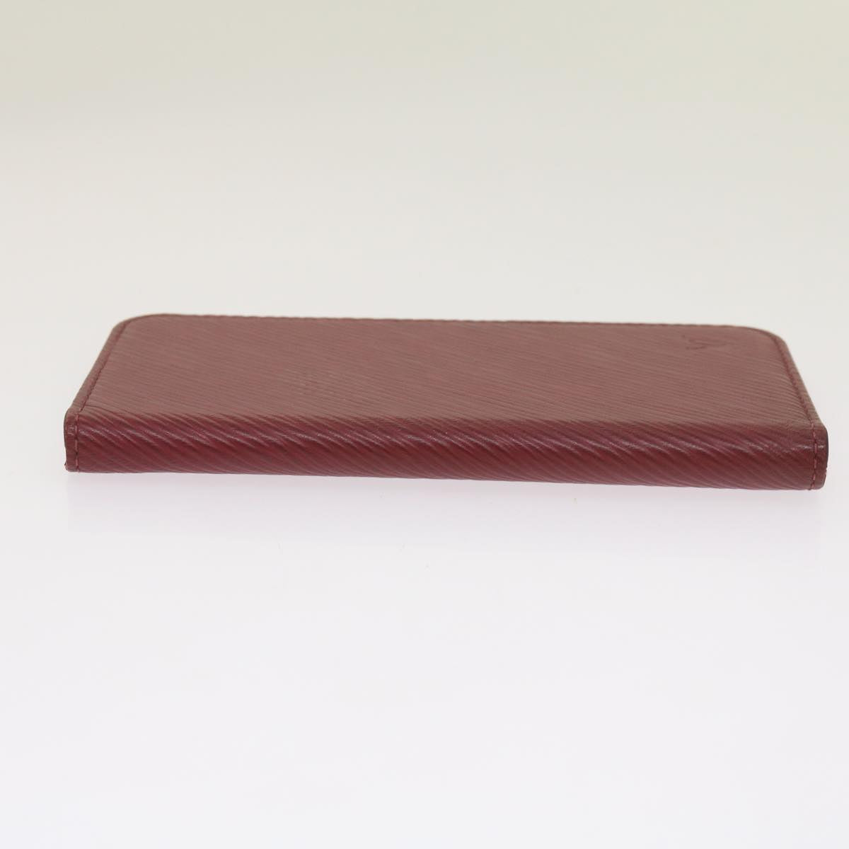 Louis Vuitton Iphone Case Burgundy Leather Phone Jewelry (Pre-Owned)