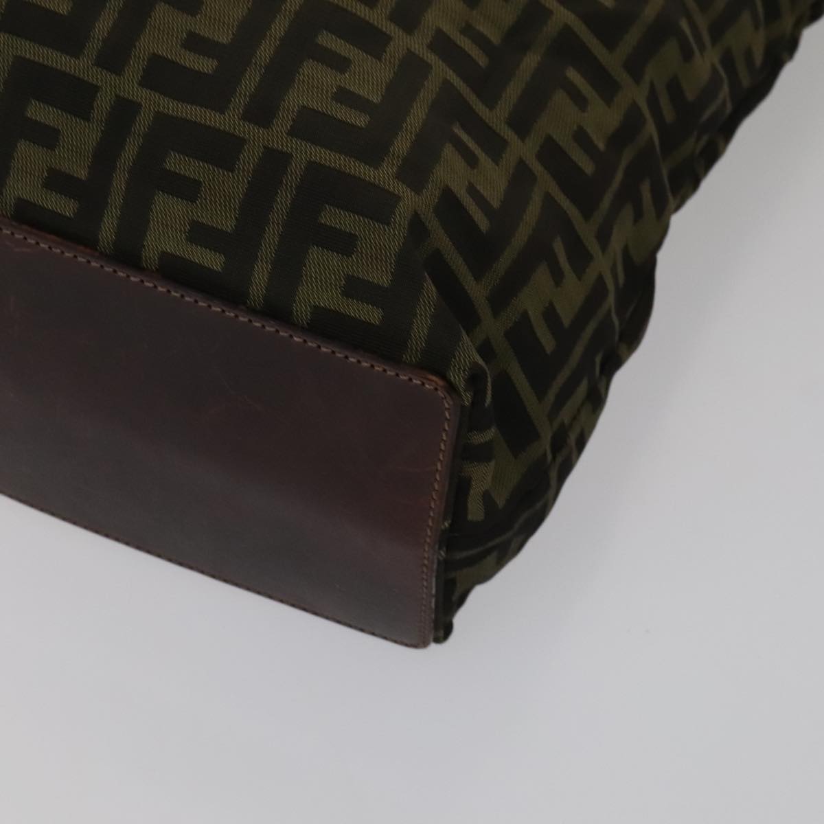 Fendi Zucca Brown Canvas Tote Bag (Pre-Owned)