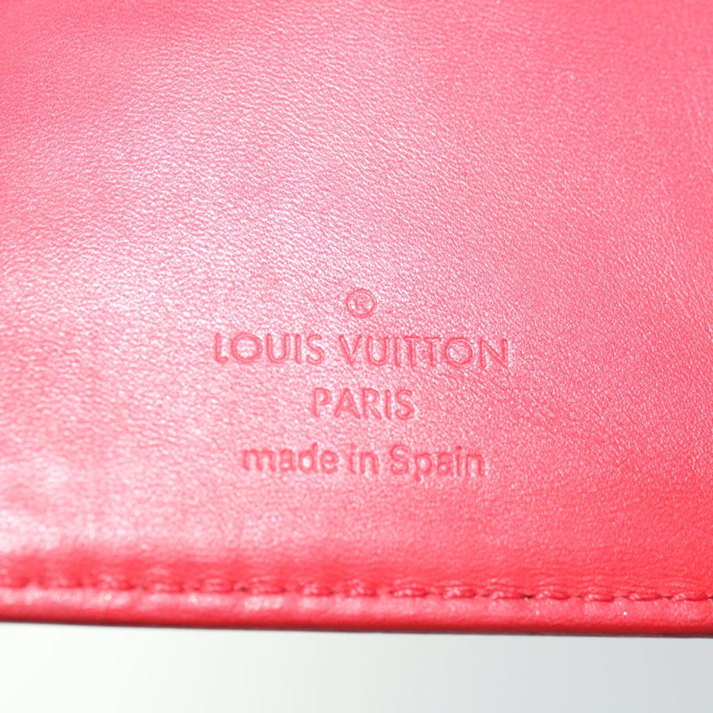 Louis Vuitton Agenda Cover Red Patent Leather Wallet  (Pre-Owned)