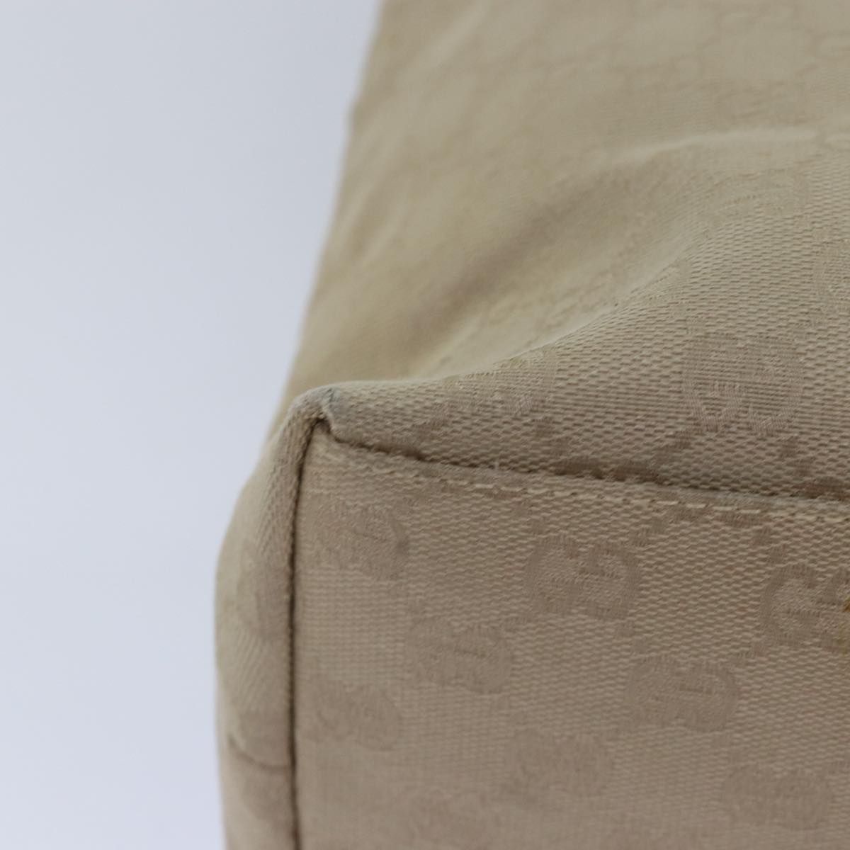 Gucci Gg Canvas Beige Canvas Tote Bag (Pre-Owned)